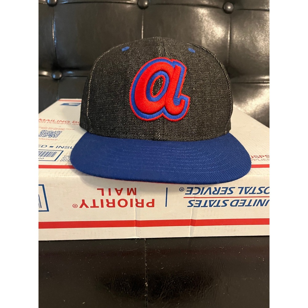 New Era 59FIFTY Atlanta Braves Cooperstown Black Denim Fitted Hat